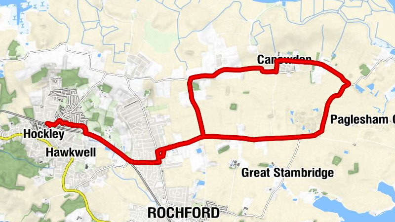 Hockley - Hawkwell Baptist Church - Canewdon Congregational Church - Saint Nicholas, Canewdon