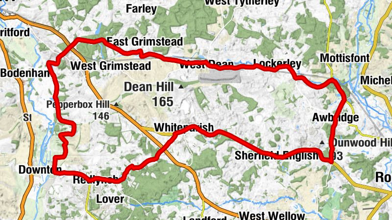 Mottisfont & Dunbridge - St Winfrith's Church - Holy Trinity, East Grimstead - Alderbury Church