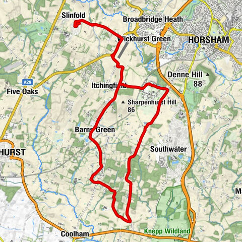 Slinfold - Itchingfield - Barns Green - Brooks Green