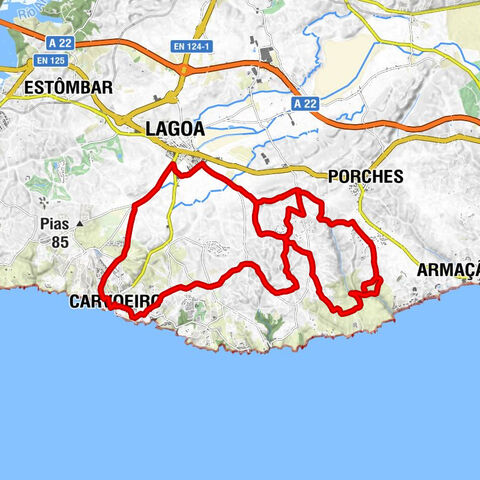 Carvoeiro - Algar Seco - Vale Covo - Lagoa