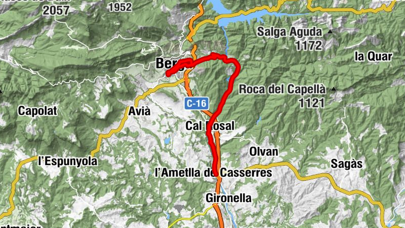 Berga - Cal Rosal - Sol i Cel - l'Ametlla de Casserres