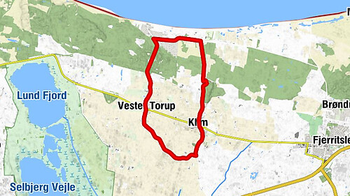 Thorup Strand - Kløv - Torup Kirke - Klim Valgmenighedskirke