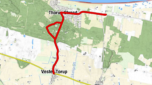Jammerbugt Kommune - Thorup Strand - Vester Torup - Kløv