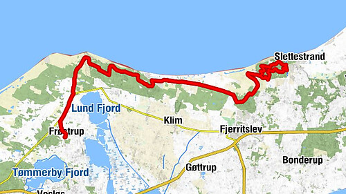 Frøstrup - Bjerget - Thorup Strand