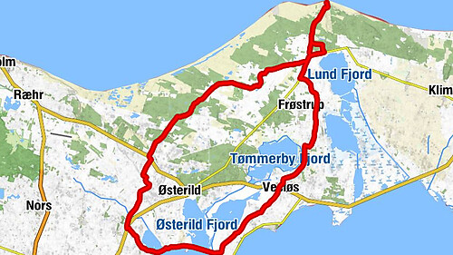 Thisted Kommune - Vesløs Kro - Arup Kirke - Hjardemål Klit Kirke