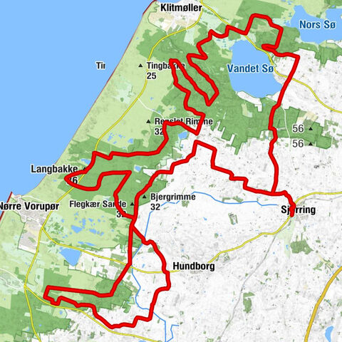 Sjørring - Snejstrup - Nørhå - Langbakke