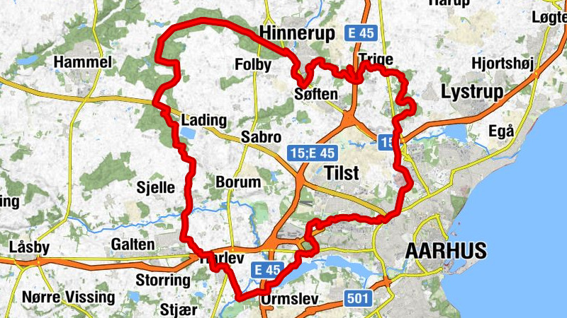 Universitetshospitalet - Strongelsbjerg - Espenhøj - Bakkekammen