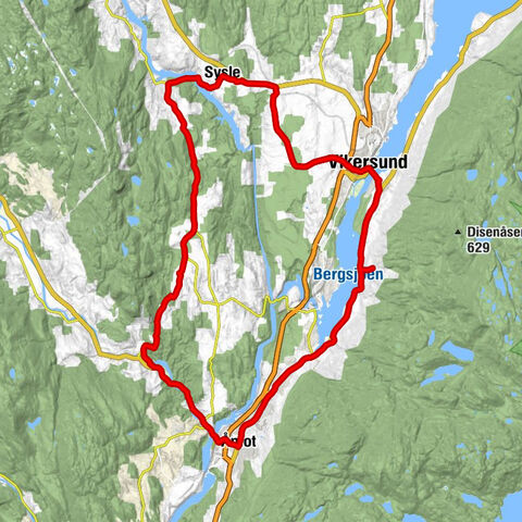 Modum - Sønsteby - Steinbru - Vikersund