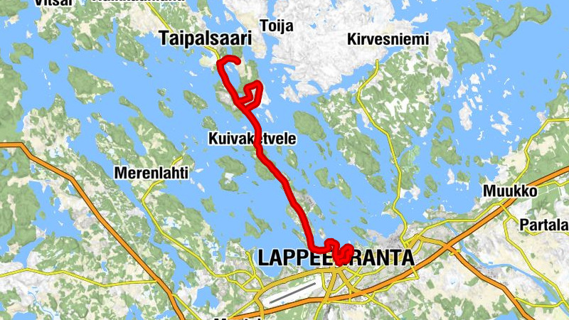 Jauhiala - Kuivaketvele - Lappeenranta - Lappeen Marian kirkko
