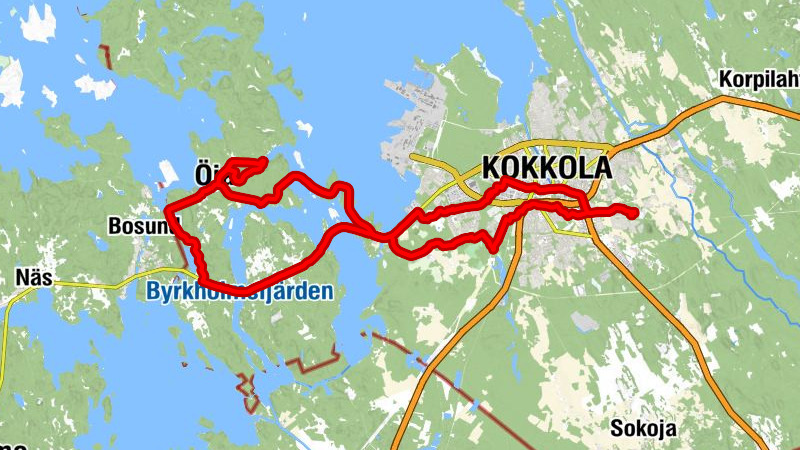 Pärepuisto - Kokkola - Patamäki - Öja