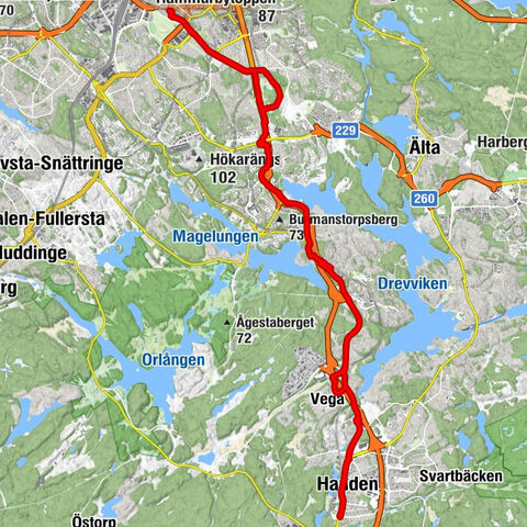 Valla torg - Nacka - Huddinge - Handen