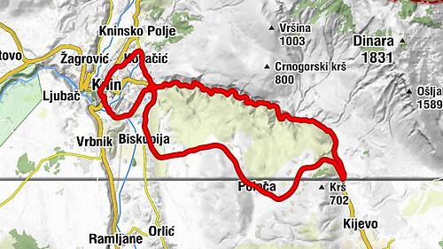 Knin - Topolje - Krčić