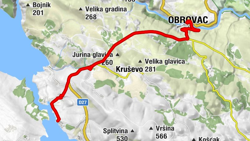 Crna Punta - Ribnica - Anići - Obrovac