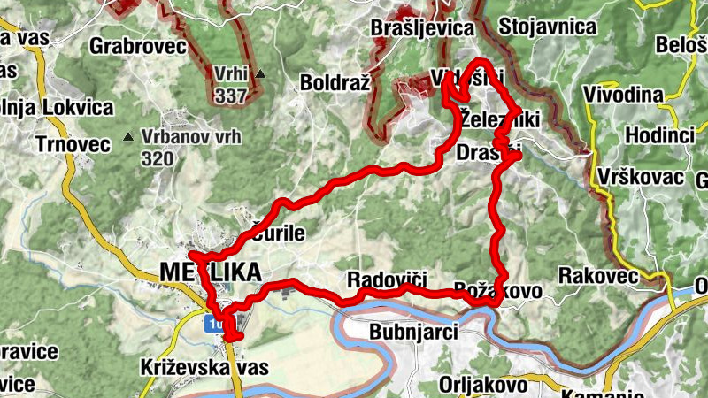 Metlika - Gostilna Picerija Gera - Sv. Ana - Dolgi vrh