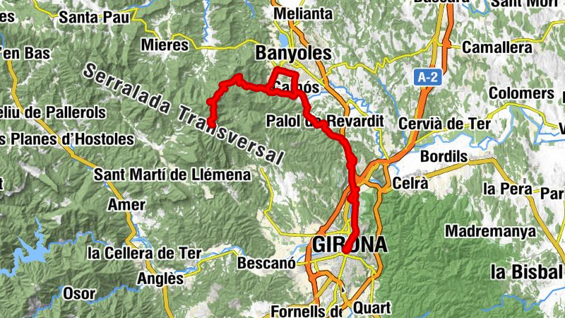 Girona - Sant Martí de Riudellots de la Creu - Puigsou - Salt