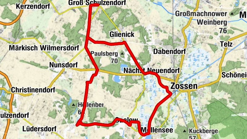 Alter Dorfkrug - Dorfkirche Groß Schulzendorf - Friedhofskapelle Werben - Dorfkirche Schünow