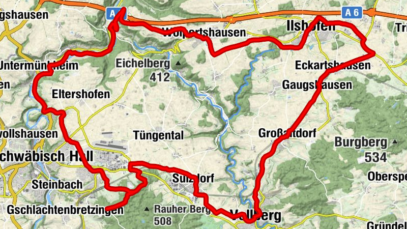 Schwäbisch Hall - Gasthaus Waldhorn - Vellberg - Matthäuskirche