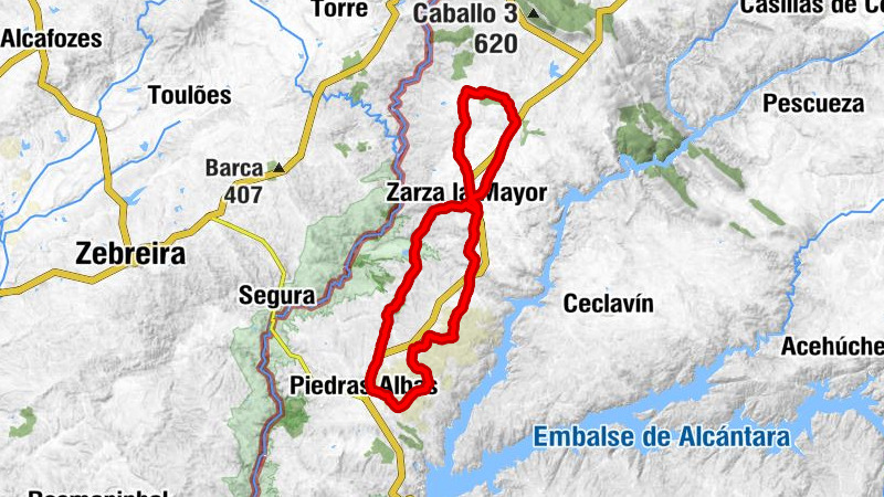 Zarza la Mayor - La Fontanina - La Dehesa - Piedras Albas