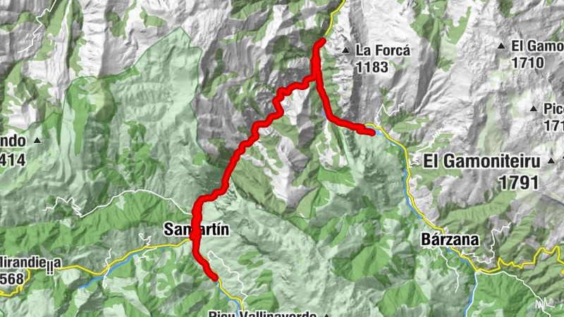 Pena Sobia - La Favorita - Samartín - La Tevergana