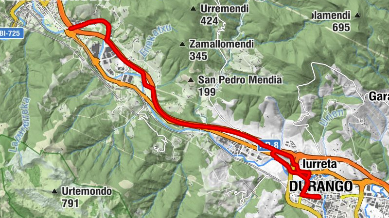 Durango - Beranko San Migel/San Miguel de Berna - Amorebieta-Etxano