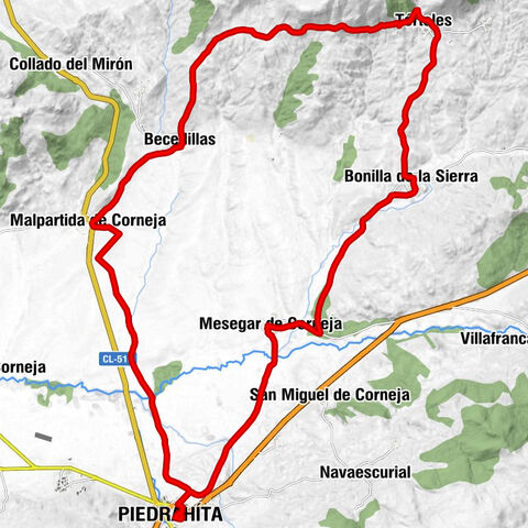 Piedrahíta - Malpartida de Corneja - Becedillas - Colegiata de San Martín de Tours