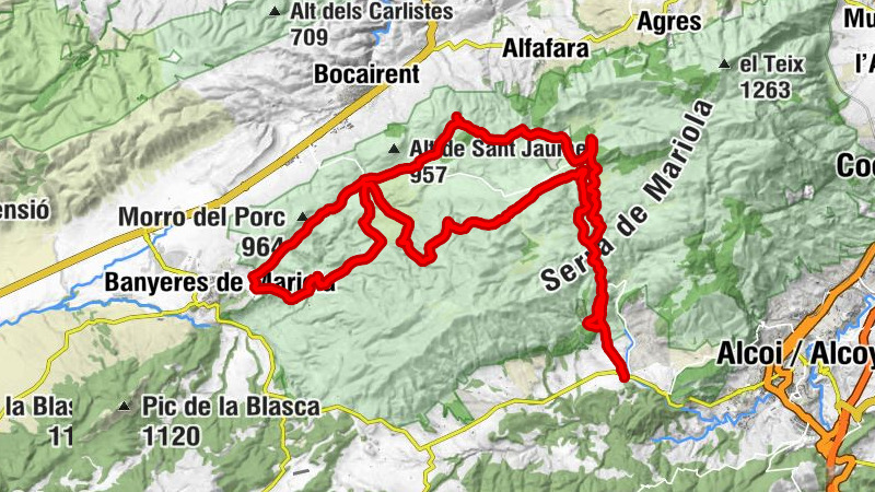 Alcoi / Alcoy - Restaurante Camping Mariola - La Mallaeta - Toll Blau