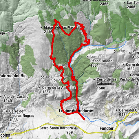 Cruz de Plata - Láujar de Andarax - Ermita de las Ánimas - Refugio de Monterrey