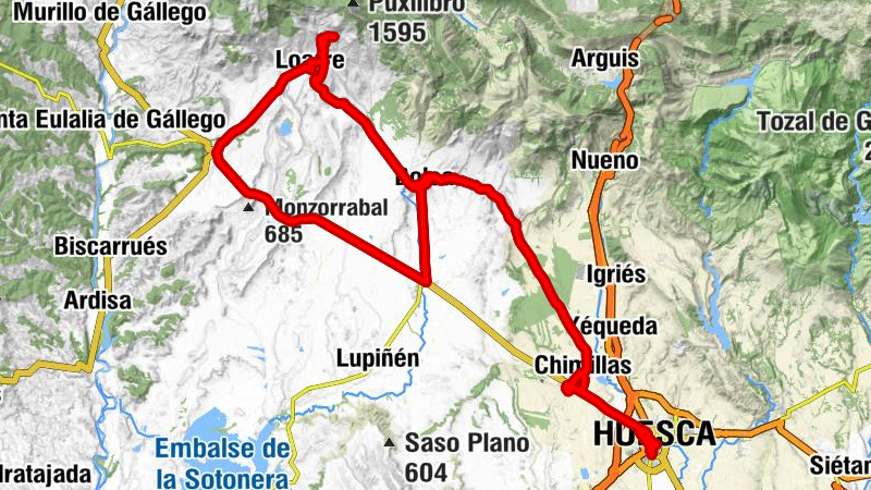 Huesca - Corona Zillas - Ermita de San Juan - Iglesia de Nuestra Señora de la Soledad