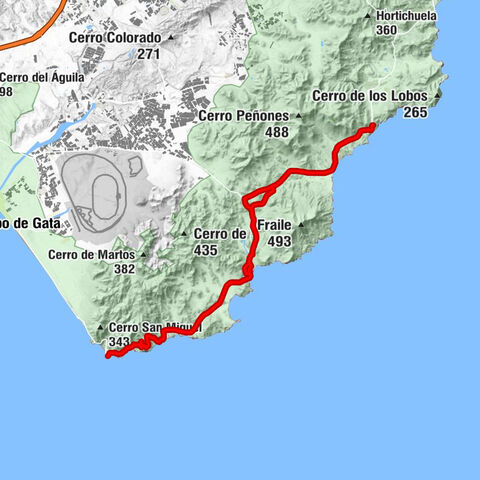 Vela Blanca Poniente - Collado de Vela Blanca - Collado de la Cruz