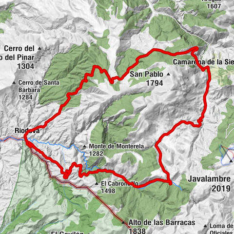 Fuente de Matahombres - Riodeva - Camarena de la Sierra - San Roque