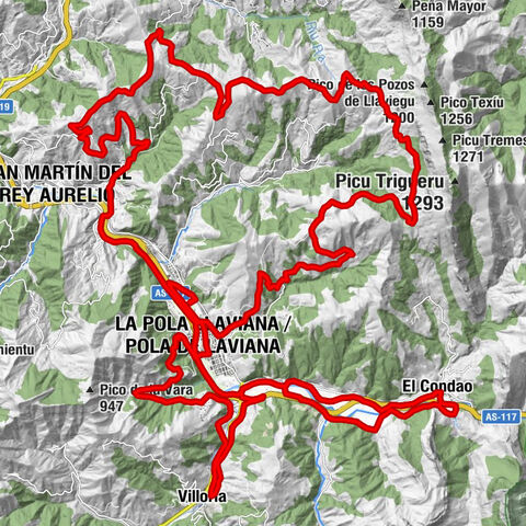 Barredos - El Puente de la Chalana - Iglesia de San Martin de Llorio - La Faya de los Lobos