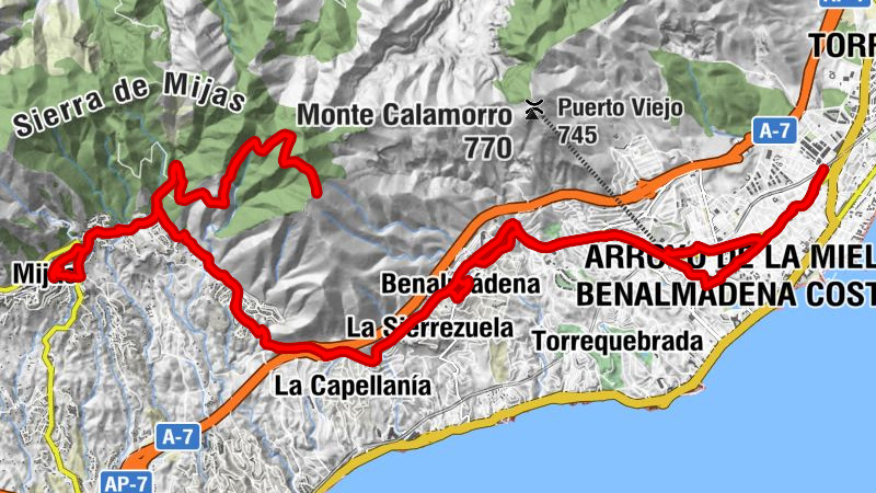 Torremolinos - Puerto del Tío Serrano - Cerro del Moro - El Pinillo