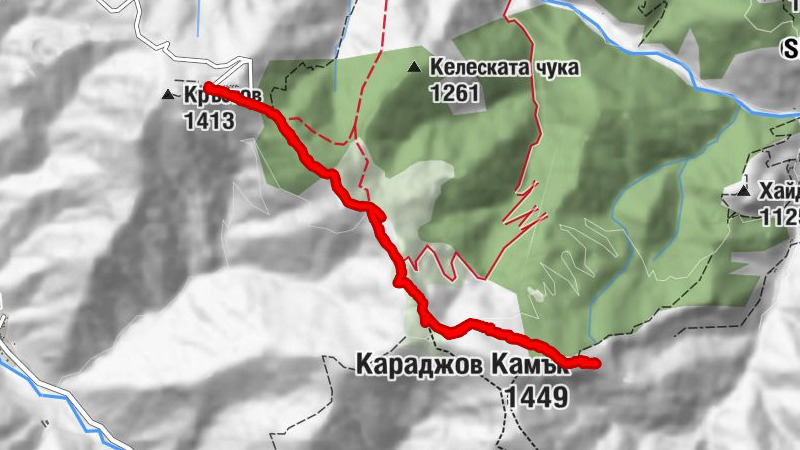 Karadjov Kamak (Fels eingeklemmt)