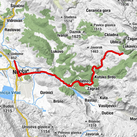 Nikšić - Oblatno - Pribranci