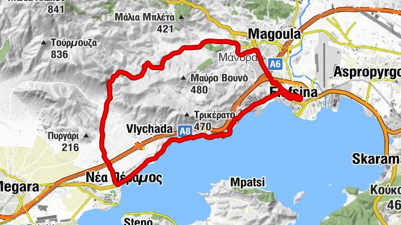 Ελευσίνα - Αγιος Κωνσταντίνος - Μαγούλα - Αγία Αικατερίνη