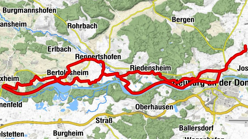 Schützengaststätte Unterstall - Neuburg an der Donau - Marienkapelle - Büttner-Denkmal