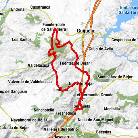 Nogal Fusión - Puerto de Fuentefría - la Cruz del Cañuelo - Cabezo la Fuente
