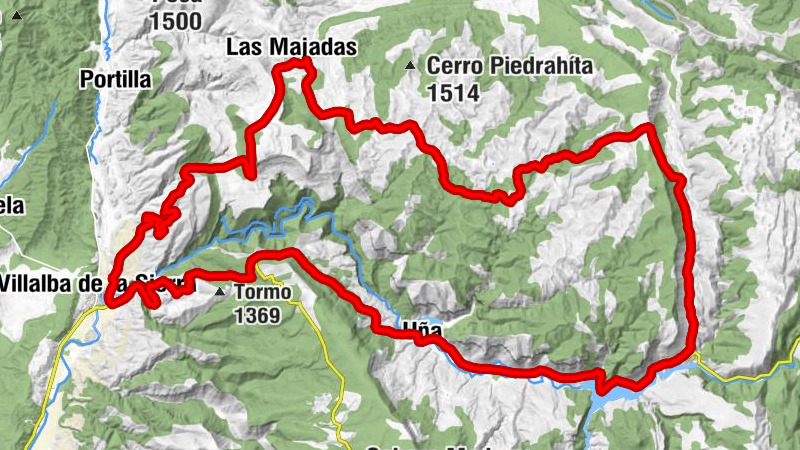 Uña - Las Majadas - Villalba de la Sierra - Ventano del Diablo