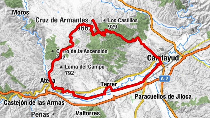 Terrer - Armantes - Cruz de Armantes - Ateca