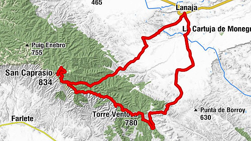 Lanaja - San Caprasio - Torre Ventosa