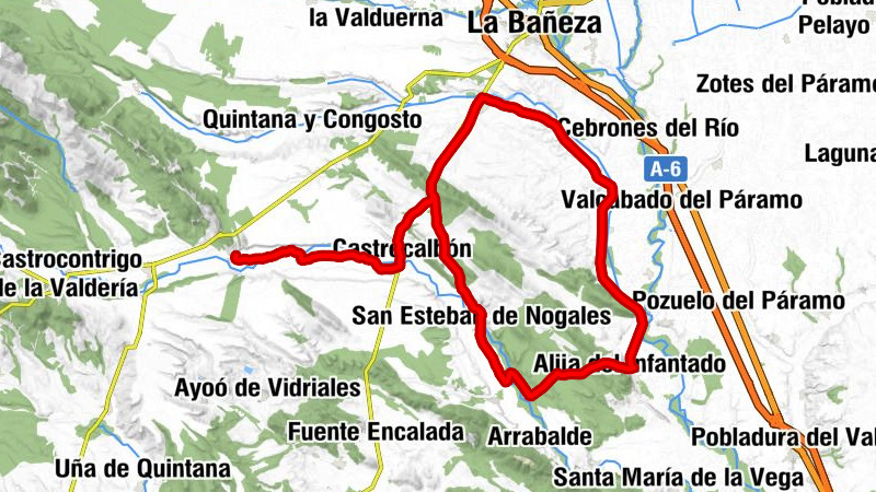 Pobladura de Yuso - Felechares de la Valdería - San Félix de la Valdería - Ermita del Cristo de la Vera Cruz