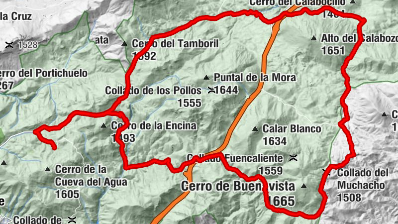 Campamento de la Alfaguara - Collado del Fraile - Collado del Muchacho - Collado de la Zorra