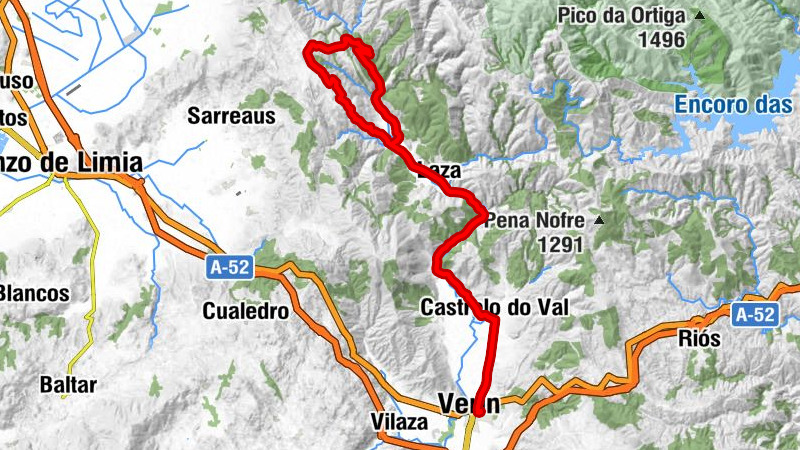 Verín - O Salgueiro - Caldeliñas - O Albaredo