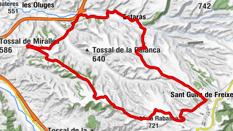 Sant Guim de Freixenet - Sant Cristòfol - la Rabassa - Sant Julià