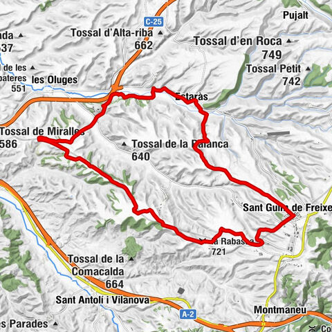 Sant Guim de Freixenet - Sant Cristòfol - la Rabassa - Sant Julià