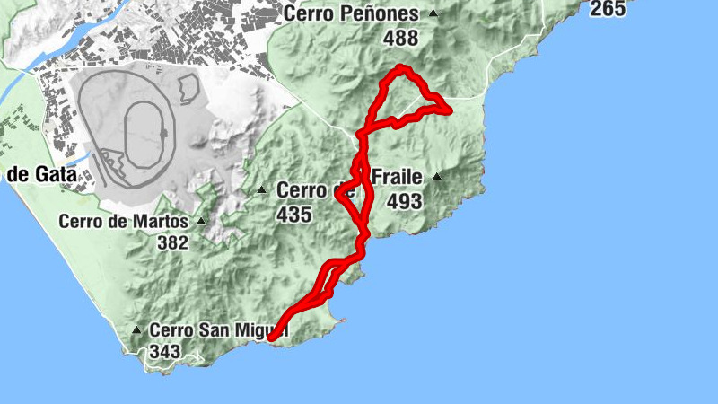 El Oasis - Bartreze - La Galineta - Collado de la Cruz