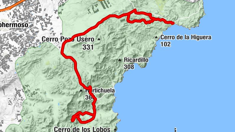 Agua Amarga - Los Cortijillos - Fernán Pérez - San Pedro