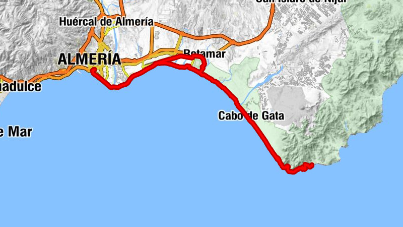 Almería - Ermita de Torre Garcia - Iglesia de las Salinas de Cabo de Gata - Collado de Vela Blanca