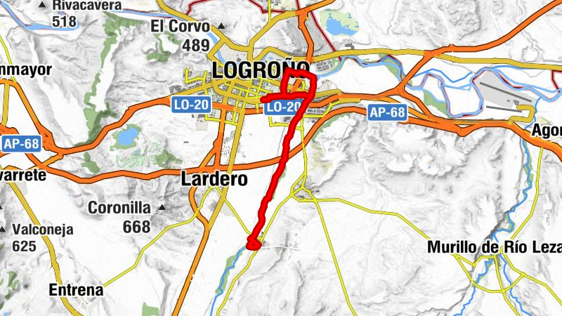 Logroño - Villamediana de Iregua - Cascajos