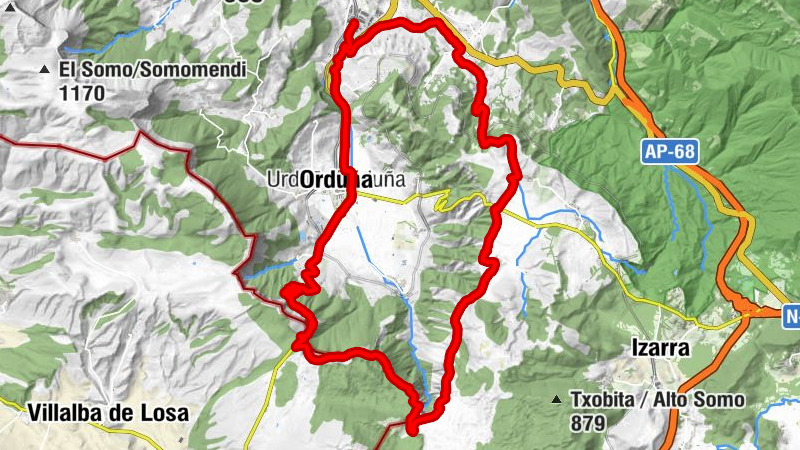 Iñarratxu - Bertzeta - Monte Santiago - Arando